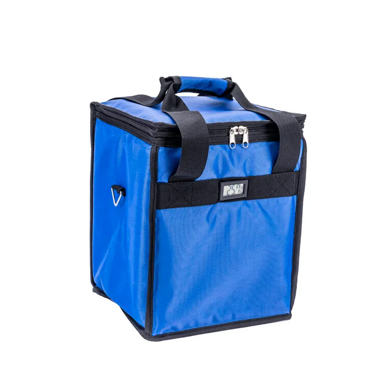 Bolsa térmica médica com placas PCM e monitor de temperatura