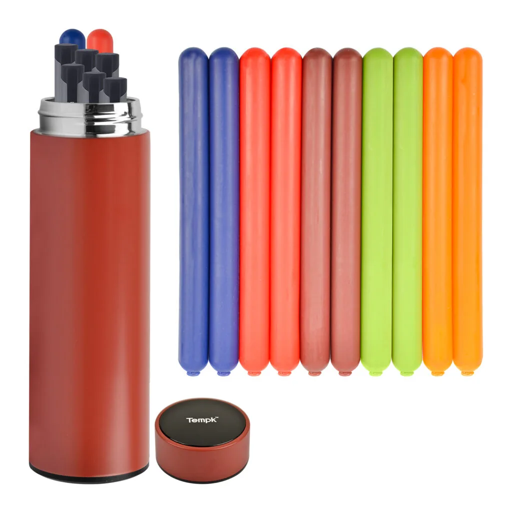 Copo de copo de insulina vermelho