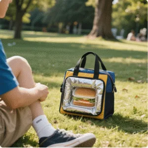 Bolsas de almuerzo aisladas