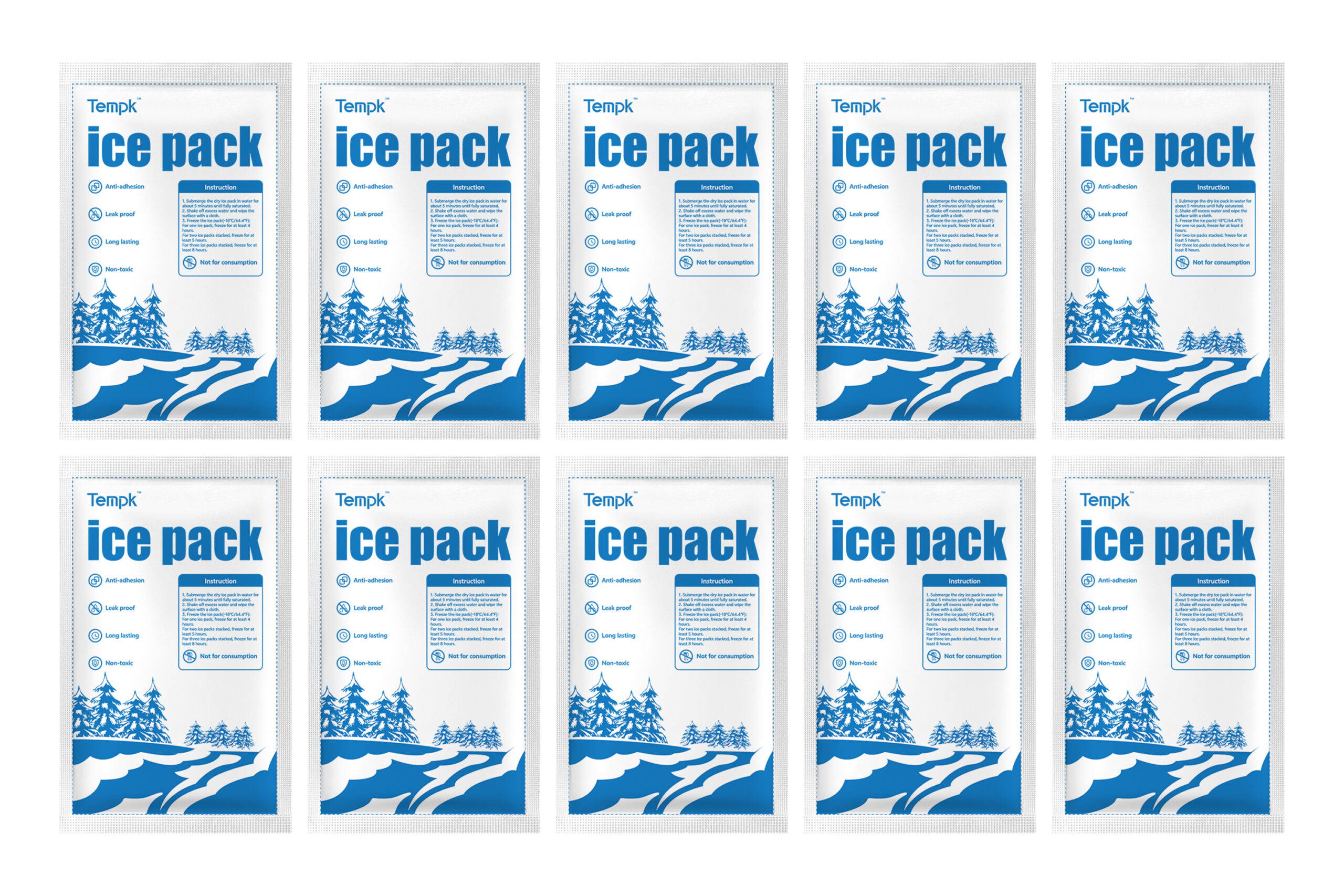 Disposable Ice Packs For Lunches - Product Image - tempk