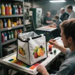 Sacs de livraison de nourriture à imprimé personnalisés:Bord thermique Custom Printed Food Delivery Bags:Thermal Edge
