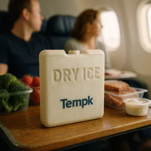 dry ice on airplane