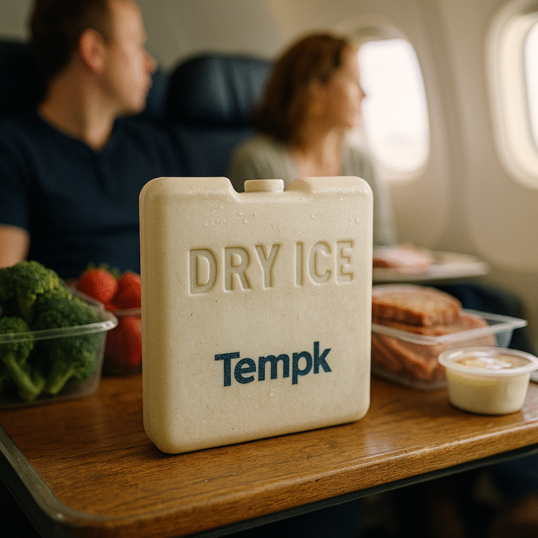 dry ice on airplane