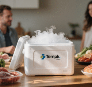 dry ice on cooler