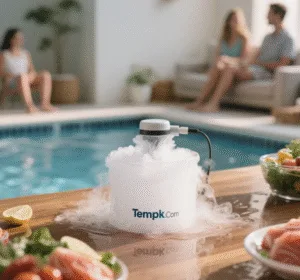 Dry Ice on Pool