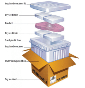 dry ice packaging instructions