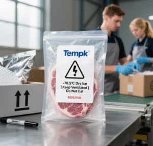 Dry Ice Packing Label