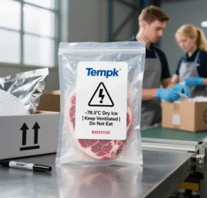 Dry Ice Packing Label
