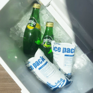 Wie man einen Kühler mit Trockeneis packt