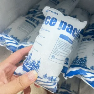 combine regular ice and dry ice