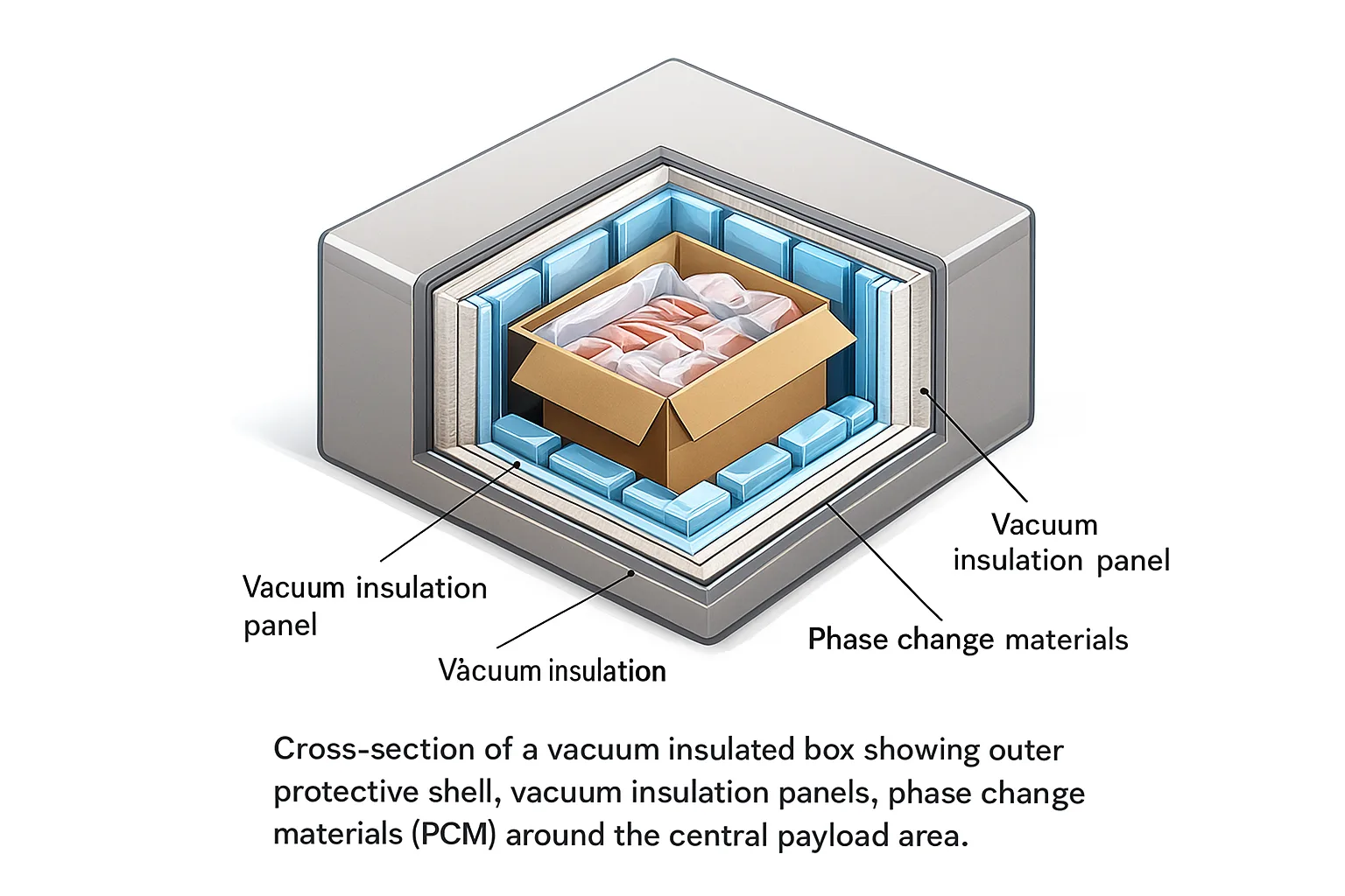 Vacuum Insulated Box for Temperature Sensitive Supply Chain