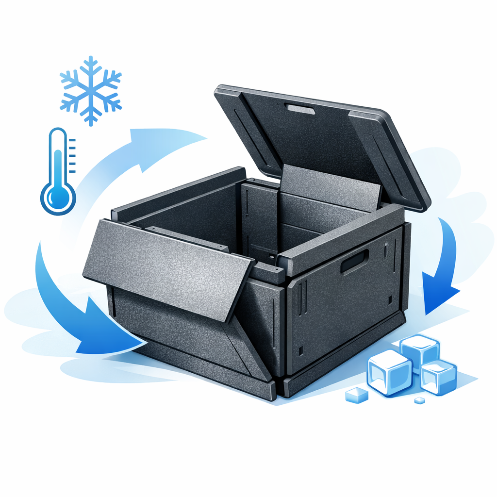 Collapsible EPP Insulation Box