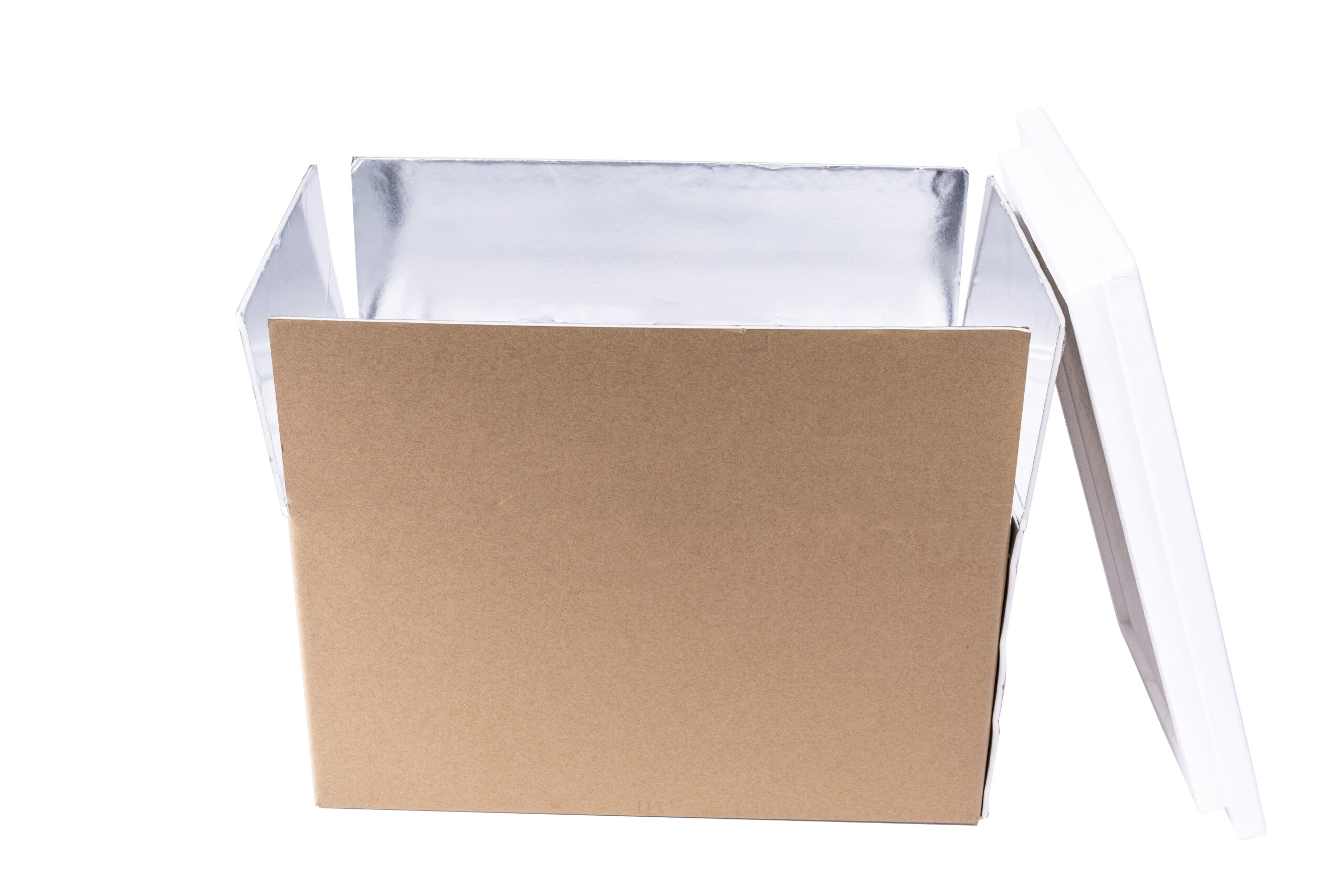 VIP insulated container for dry ice shipping