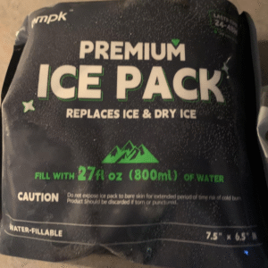 sac de glace à injection d'eau