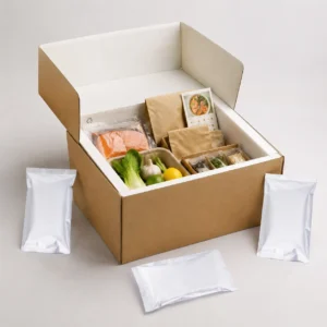 Recyclable Meal Kit Shipping Box with Gel Packs